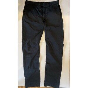 Polo Ralph Lauren Pants Men 32x34 Black Stretch Straight Fit Chino Flat Front